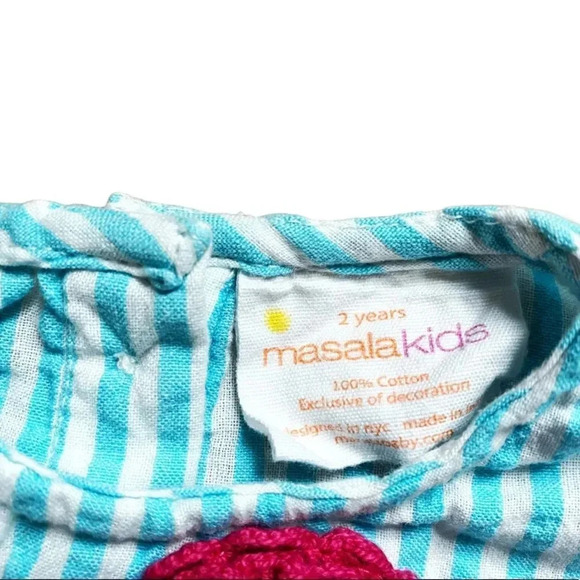 Masala Baby | Ruffle Sleeve Blouse (2T) - Picture 3 of 4